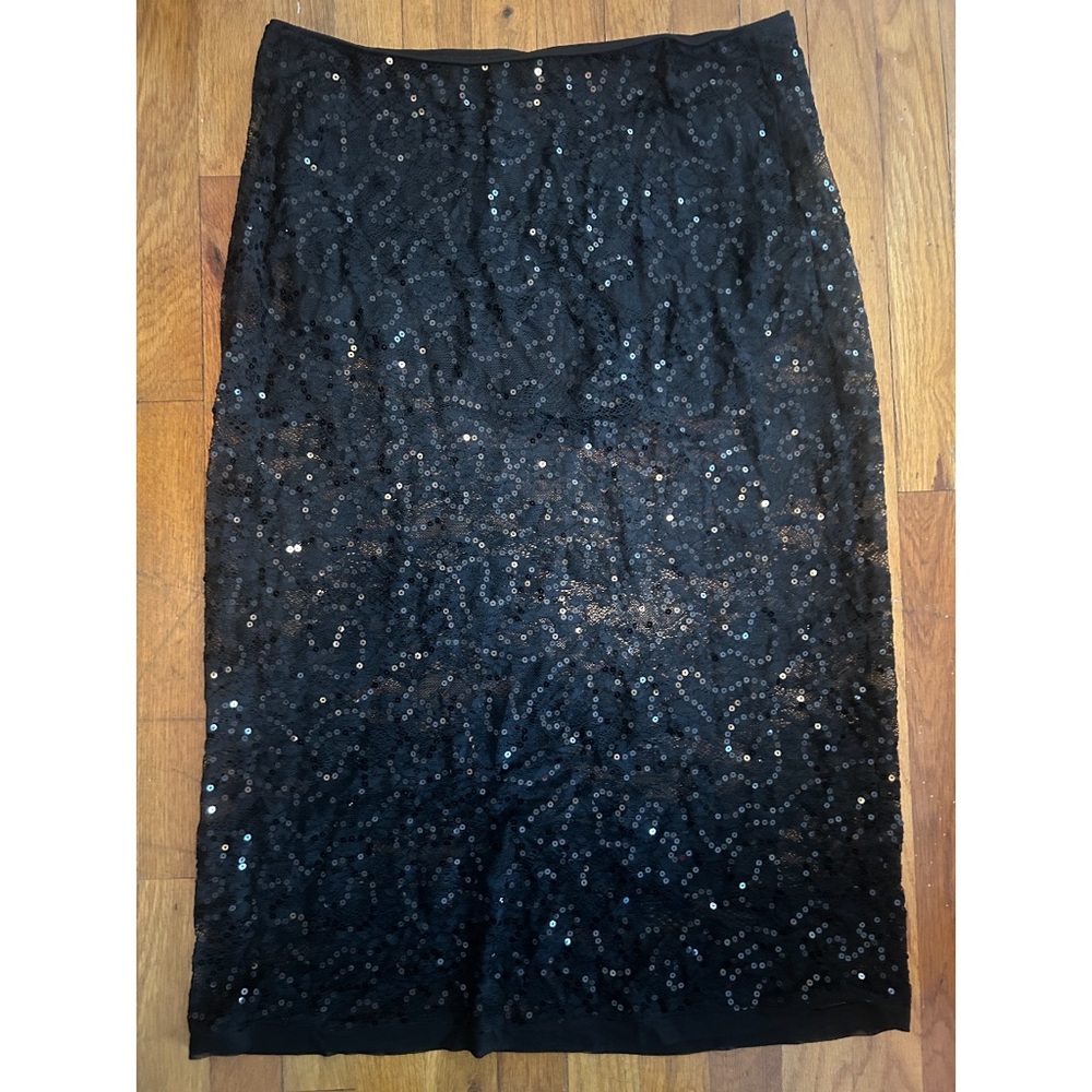 Wild Fable sheer lace midi skirt